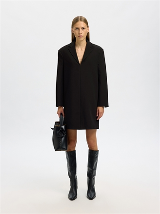 Selected Femme SlfSylvie Relaxed LS Short Dress Black